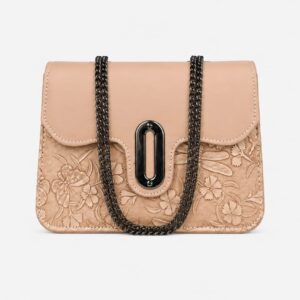 Blush Floral Embossed Ladies Handbag