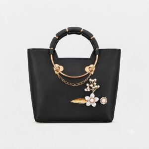 Ultimate Noir Blossom Handbag